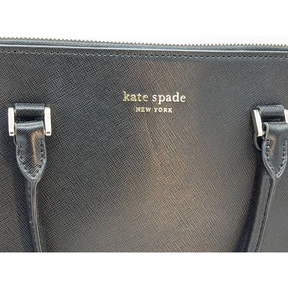 kate spade Black Leather Laptop Bag